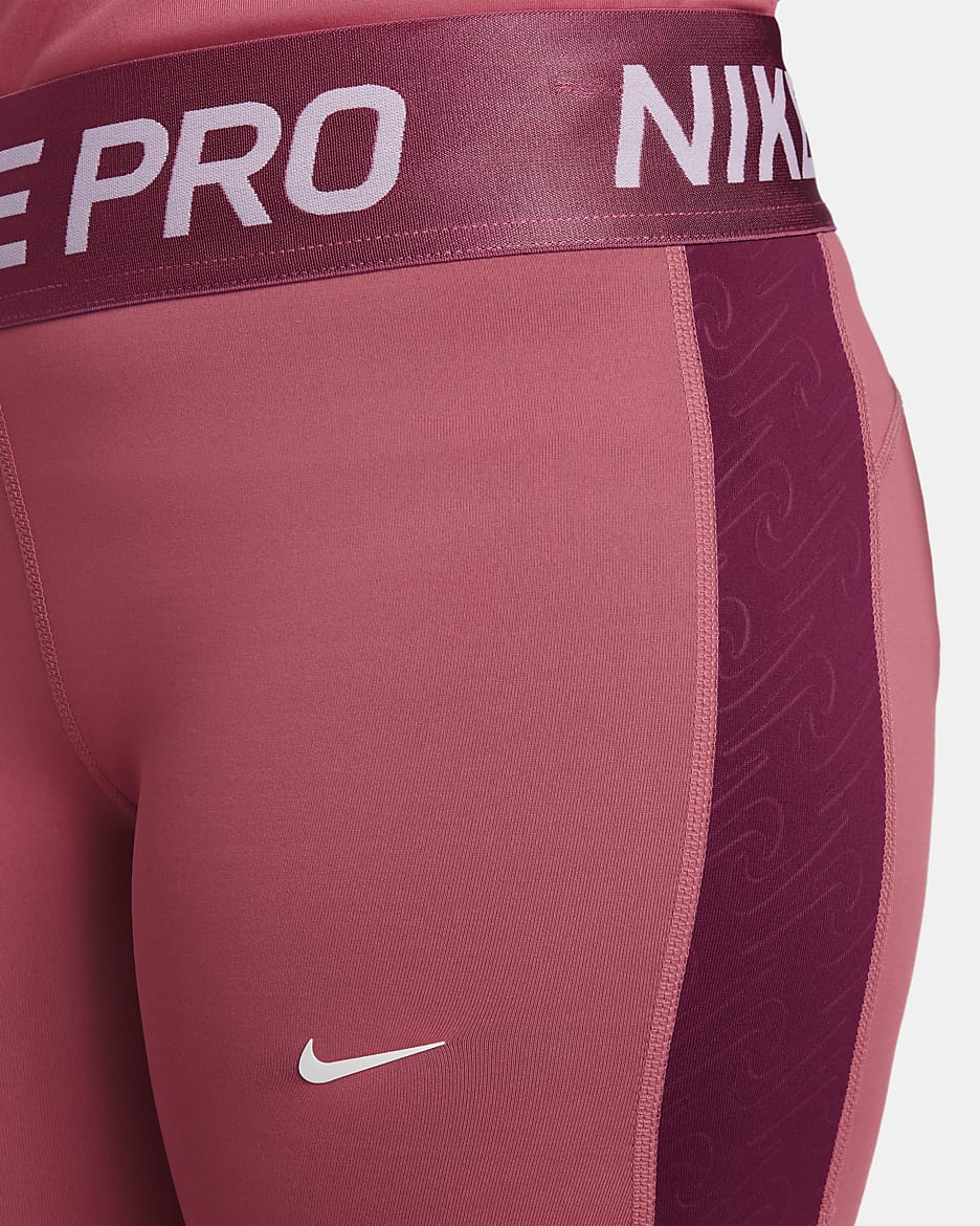 Maroon nike pro leggings best sale